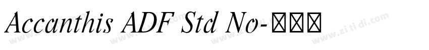 Accanthis ADF Std No字体转换